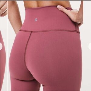 Lululemon High-Waisted Leggings in Mauve